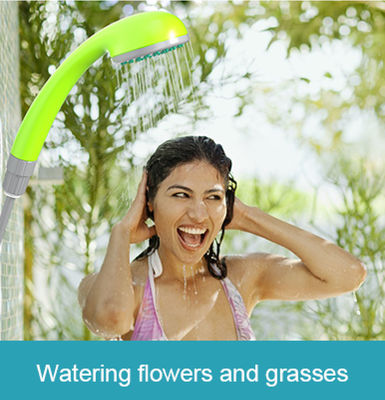 Outdoor Portable Shower Water Filter 2200mAh Rechargeable Camping Shower