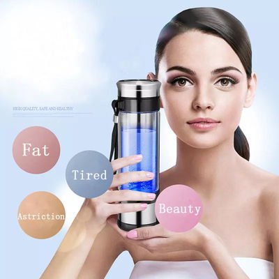 Glass Hydrogen Bottle Ionizer 350ml Portable High Concentration Negative Ions