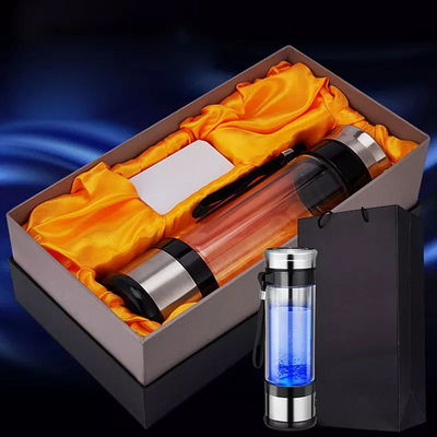 Glass Hydrogen Bottle Ionizer 350ml Portable High Concentration Negative Ions