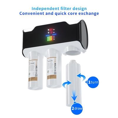 Smart LCD 800 GPD Reverse Osmosis Alkaline Water Purifier TDS Monitoring