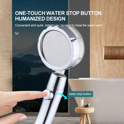 Small Waist Turbocharged Shower Water Filter Handheld Turbo Propeller Shower Head