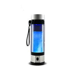 Glas-Wasserstoffflasche Ionisator 350 ml, tragbar, hohe Konzentration negativer Ionen