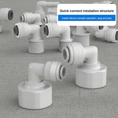 Schlauchadapter Wasserfilterarmaturen 2 bis 3 Punkte mit Gewinde Silikon-Wasserreiniger-Ellbogen