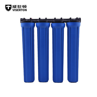 Polypropylen PP 20-Zoll-Front-Wasserfiltergehäuse 4 Minuten 3013 Ro-Membrangehäuse