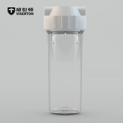 25,4 cm transparente Flasche Wasserfilter Zubehör 2 Punkte explosionsgeschützte Wasserfilter Filterschale